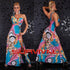 Strapless Floral Maxi Dress